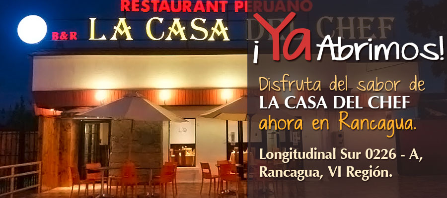 Bienvenidos a La Casa del Chef, Restaurant Peruano 